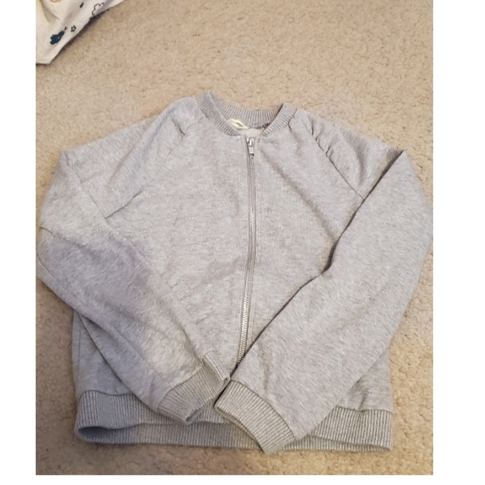 GRAY ZIP UP GIRLS